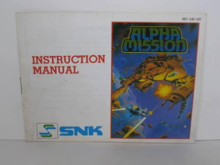 Alpha Mission - NES Manual
